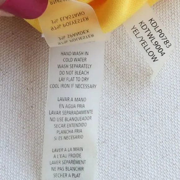 KENSIE Sleeveless Yellow Dress Size 14 - Picture 5 of 11